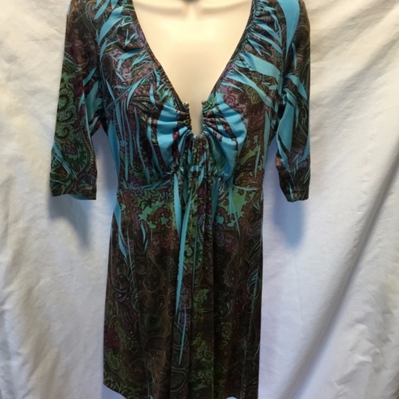 Apt 9 Sz M Blue Brown Dress Ring Chest Sublimation - Picture 1 of 6